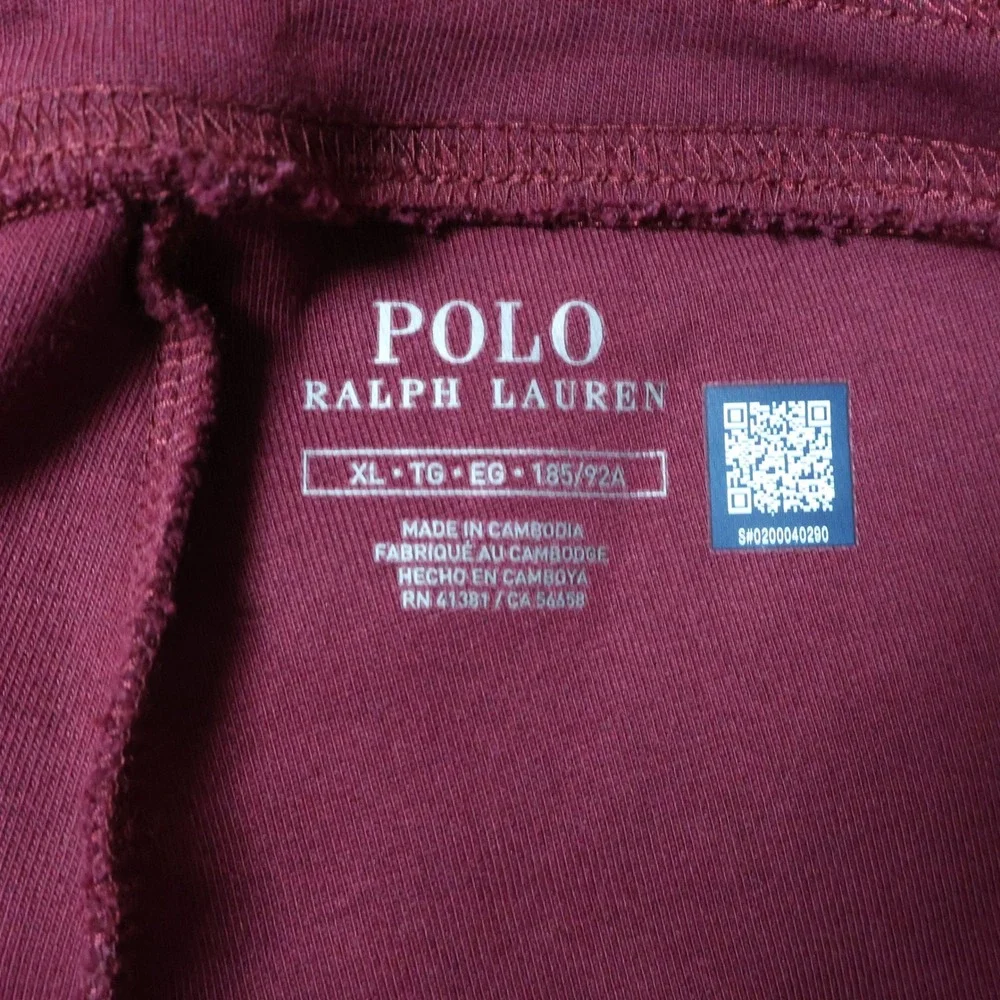 Polo Ralph Lauren Classic Joggers Mens XL Red Sweatpants Gym Streetwear NWD